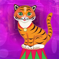 Free online html5 games -  G4K Comely Circus Tiger Escape game 