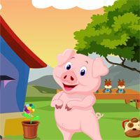 Free online html5 games - G4K Cute Pig Rescue 2 game 