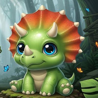 Free online html5 escape games - Little Dinosaur Escape Game