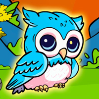 Free online html5 games - G2J Wild Blue Owl Rescue game 