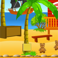 Free online html5 games - Escape Dangerous Beach  game 