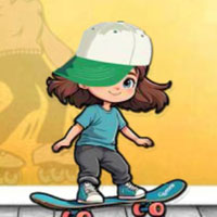 Free online html5 escape games - 8B Find Skating Super Girl Hazel