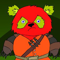 Free online html5 games - G2J Red Panda Warrior Escape game - WowEscape 