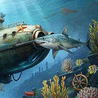 Free online html5 games - The Shark Diver game 