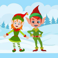 Free online html5 games -  Trapped Elves Pair Escape game - WowEscape 