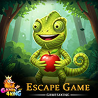 Free online html5 escape games - Bright Chameleon Rescue Game