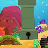 Free online html5 games - Find a treasure in the Aquarium House game 