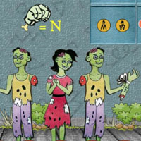 Free online html5 games - 8B Find Zombie game 