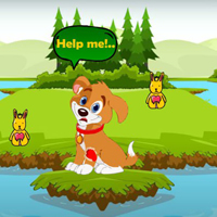 Free online html5 escape games - Wow Injured Dog Meet Buddies