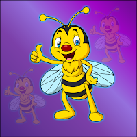 Free online html5 games - G2J Help The Happy Bee Escape game 