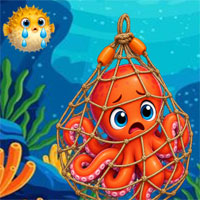 Free online html5 escape games - G2M Octopus Net Cage Escape