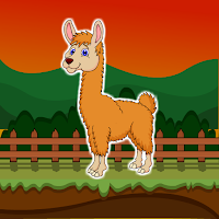 Free online html5 games - G2J Cute Llama Escape game 