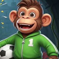 Free online html5 escape games - G4K Crazy Soccer Monkey Escape
