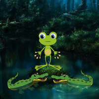 Free online html5 games - Frog Escape From Crocodile game - WowEscape 