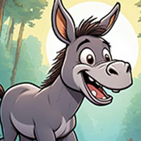 Free online html5 games - Cute Little Donkey Escape game 