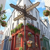 Free online html5 escape games - Charming Streets