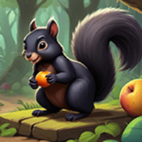 Free online html5 games - Busy Black Squirrel Rescue game - WowEscape 