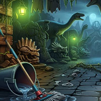 Free online html5 escape games - Dino Theme Park Janitor Escape