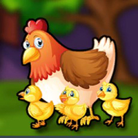 Free online html5 games - G2J Chicken Family Escape game - WowEscape 