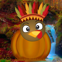 Free online html5 games - Turkey Emoji Forest Escape game - WowEscape 