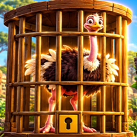Free online html5 escape games - Escape the Masai Ostrich from the Cage 