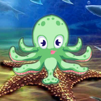 Free online html5 games - Octopus Underwater Escape game 