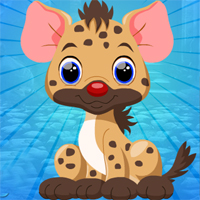 Free online html5 games - Games4King Little Hyena Escape game - WowEscape 