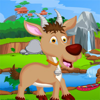Free online html5 games - Cute Antelope Rescue Games4King game 