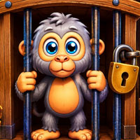 Free online html5 escape games - Help the Trapped Baboon