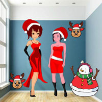 Free online html5 escape games - Wow Girls Go To The Christmas Party