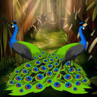 Free online html5 games - Beautiful Peacock Love Couple Rescue HTML5 game 