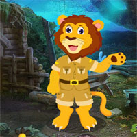Free online html5 games - G4K Funny Lion Rescue game 