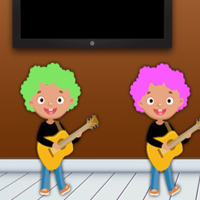 Free online html5 games - 8b Find Guitar Boy Leo game 