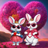 Free online html5 games - G2R Rabbits Find The Parachute game 