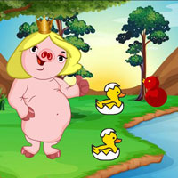 Free online html5 escape games -  G2R Girl Piggy Reach The Hut