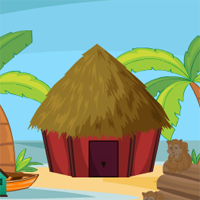 Free online html5 games - AVMGames Beach Hut Escape game 