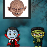 Free online html5 games - 8b Find Halloween Masked Figure game - WowEscape 