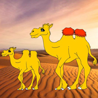 Free online html5 games -  Assist The Mom Camel HTML5 game - WowEscape 