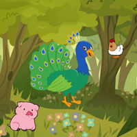 Free online html5 escape games - Gathering The Peacock Friends