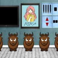 Free online html5 games - 8bgame Ferdinand The Bull Escape game - WowEscape 