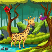Free online html5 games - Wow Giraffe Attends Birthday Party game - WowEscape 