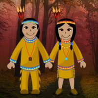 Free online html5 games - Thanksgiving Tribe Pair Escape HTML5 game 