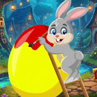Happy Painter Rabbit Escape