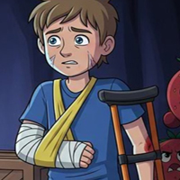 Free online html5 escape games - Lost Crutches Boy Escape