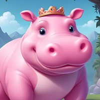 Free online html5 games - Pink Hippo Rescue game 