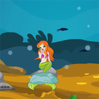 Free online html5 games - Games4Escape  Underwater Mermaid Escape  game 