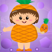 Free online html5 games - Games4King Pineapple Girl Escape game 