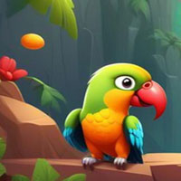 Free online html5 games - Chic Boy And Parrot Rescue game - WowEscape 