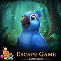 Free online html5 escape games - Bright Blue Parrot Rescue