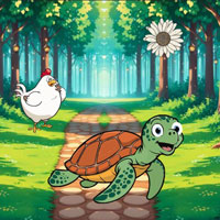 Free online html5 escape games - Tortoise  Finally Got To The Pond